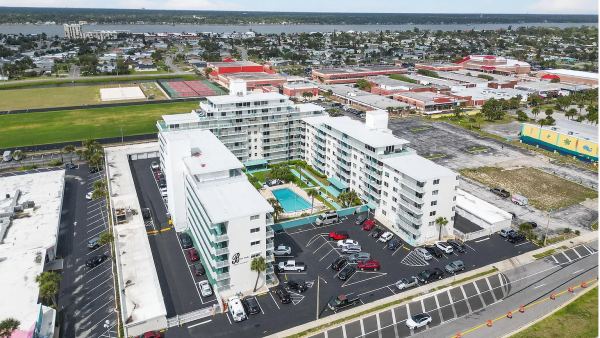 West aerial view e with Halifax River in background, Photo Credit: Adam Posey, 386 Productions
